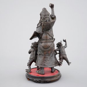 A Chinese mythological bronze group, 19/20th C. — 照片 3