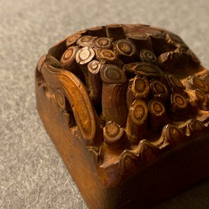 A Chinese natural form bamboo root seal, Republic — photo 22