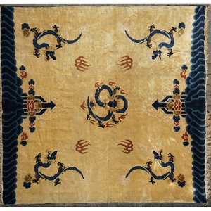 A Chinese Ningxia dragon carpet, ca. 1900 — photo 1