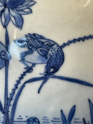 A Chinese octagonal blue and white 'birds and flowers' vase, Transitional period — foto 5