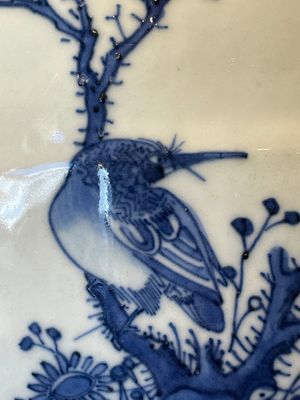 A Chinese octagonal blue and white 'birds and flowers' vase, Transitional period — foto 8