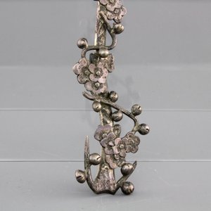A Chinese open-worked silver spoon, marked, 19th C. — foto 4