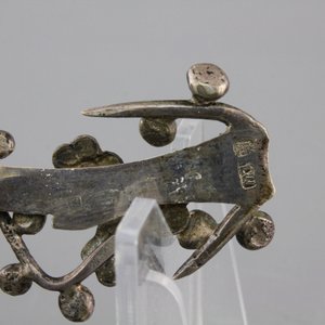 A Chinese open-worked silver spoon, marked, 19th C. — foto 5