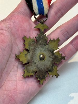 A Chinese 'Order of Extreme Bravery' medal (Order of the Golden Lion), inscribed Chi Dan 赤膽, Republic — photo 9