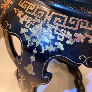 A Chinese painted and lacquered wooden stand, 19th C. — 照片 16