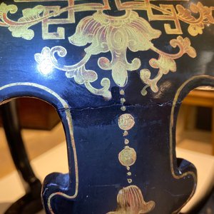 A Chinese painted and lacquered wooden stand, 19th C. — 照片 9