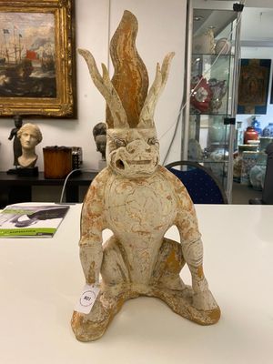 A Chinese painted pottery earth spirit, Tang — photo 3