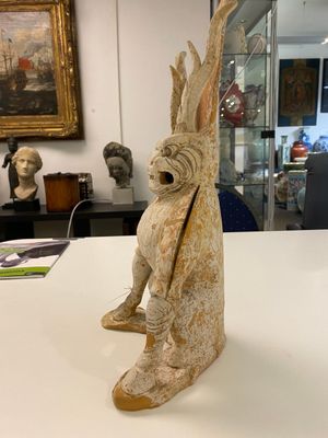 A Chinese painted pottery earth spirit, Tang — photo 4