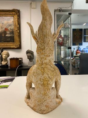 A Chinese painted pottery earth spirit, Tang — photo 5