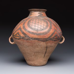 A Chinese painted pottery jar with geometric design, Neolithic period, Majiayao culture, 3rd millennium B.C. — photo 2