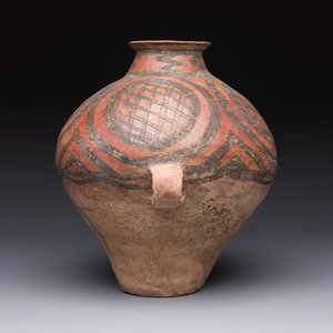 A Chinese painted pottery jar with geometric design, Neolithic period, Majiayao culture, 3rd millennium B.C. — photo 3