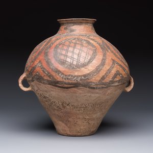 A Chinese painted pottery jar with geometric design, Neolithic period, Majiayao culture, 3rd millennium B.C. — photo 4