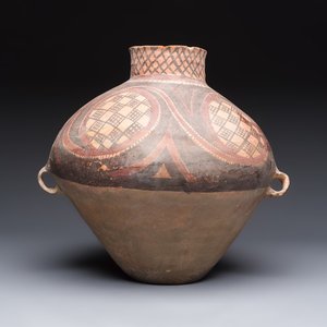 A Chinese painted pottery jar with geometric design, Neolithic period, Majiayao culture, 3rd millennium B.C. — photo 1