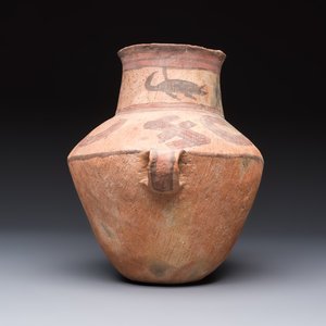 A Chinese painted pottery jar with handles, Late Bronze Age, Xindian culture, 13/10th C. B.C. — foto 4