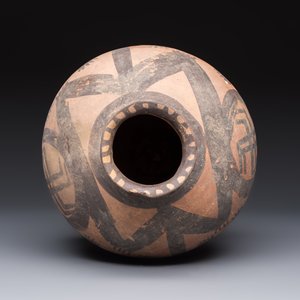 A Chinese painted pottery jar with zigzag design, Neolithic period, Majiayao culture, 3rd millennium B.C. — photo 6