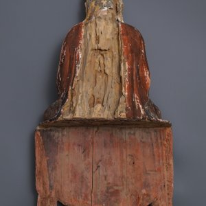 A Chinese painted wood figure of a Bodhisattva, 18/19th C. — 照片 8