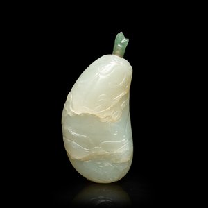 A Chinese pale celadon jade snuff bottle, 18/19th C. — 照片 1