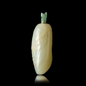 A Chinese pale celadon jade snuff bottle, 18/19th C. — 照片 2