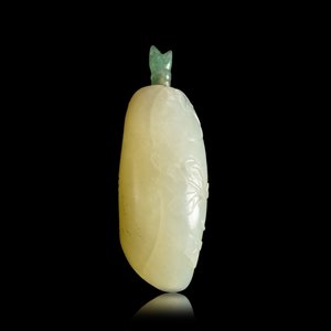 A Chinese pale celadon jade snuff bottle, 18/19th C. — 照片 4