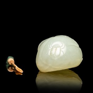 A Chinese pale celadon jade snuff bottle, 18/19th C. — 照片 6