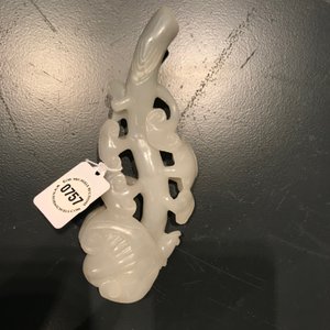 A Chinese pale green jade model of a lingzhi scepter, 19/20th C. — 照片 5