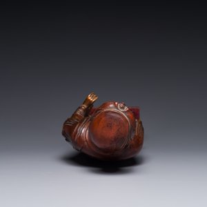 A Chinese partly gilt and lacquered wooden sculpture of Guanyin, Ming — 照片 6