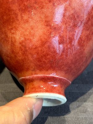 A Chinese peachbloom-glazed conical bowl, 19th C. — photo 11