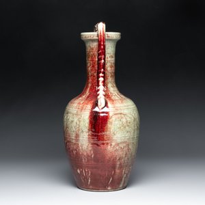 A Chinese peachbloom-glazed vase with dragon-form handles, 18th C. — photo 4
