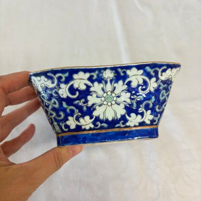 A Chinese polychrome-enamelled nine-piece sweetmeat set in a gilt-lacquered box — photo 24