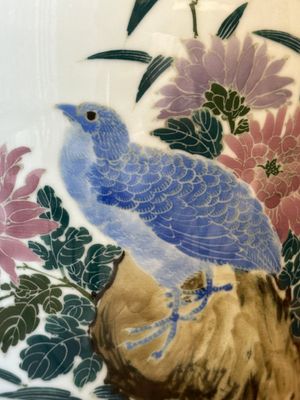 A Chinese polychrome-enamelled 'quail' vase, Xuantong mark, dated 1910 — 照片 11