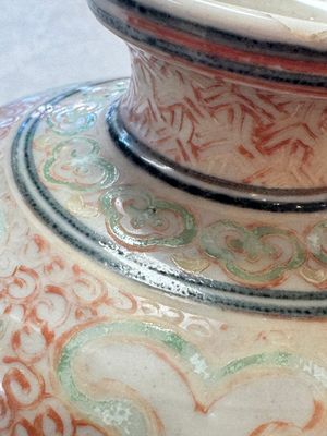 A Chinese polychrome-enamelled 'Xie Qin Fang You 攜琴訪友' 'Meiping' vase, Ming — foto 9