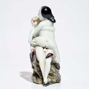 A Chinese polychrome erotical subject group, 19/20th C. — 照片 3