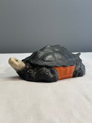 A Chinese polychrome-glazed turtle-shaped tureen and cover — photo 1