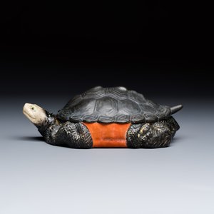 A Chinese polychrome-glazed turtle-shaped tureen and cover — photo 3