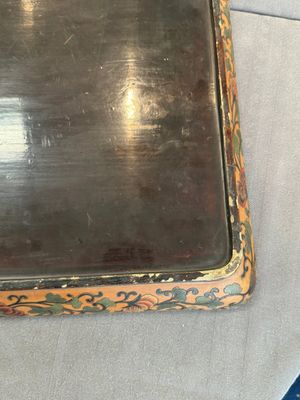 A Chinese polychrome lacquer 'games in the noble garden' tray, 18/19th C. — photo 12