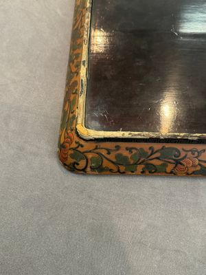 A Chinese polychrome lacquer 'games in the noble garden' tray, 18/19th C. — photo 13