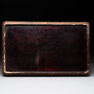 A Chinese polychrome lacquer 'games in the noble garden' tray, 18/19th C. — photo 2
