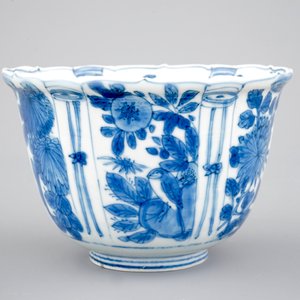 A Chinese porcelain blue and white kraak porcelain bowl or "crowcup", Wan-Li, Ming dynasty — 照片 5