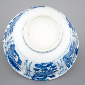 A Chinese porcelain blue and white kraak porcelain bowl or "crowcup", Wan-Li, Ming dynasty — 照片 9