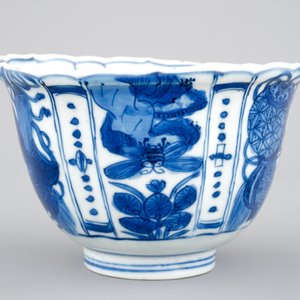 A Chinese porcelain blue and white kraak porcelain bowl or "crowcup", Wan-Li, Ming dynasty — 照片 4