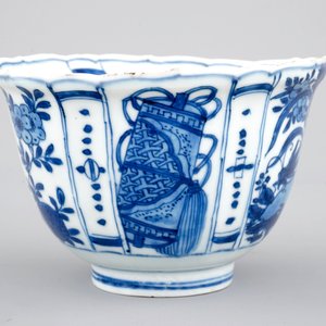 A Chinese porcelain blue and white kraak porcelain bowl or "crowcup", Wan-Li, Ming dynasty — 照片 7