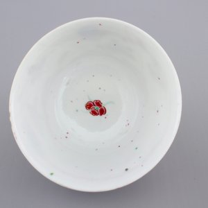 A Chinese porcelain famille rose cup and saucer with insects encircling a rose, Yongzheng-Qianlong, 18th C. — photo 8