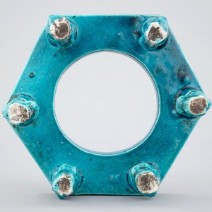 Un soccle en porcelaine de Chine monochrome turquoise, Kangxi — photo 7