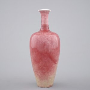 A Chinese porcelain monochrome flambe glazed vase, 19/20th C. — photo 2