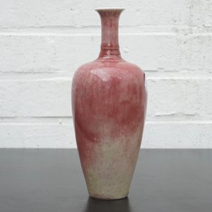 A Chinese porcelain monochrome flambe glazed vase, 19/20th C. — photo 8