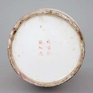 A Chinese porcelain vase with foo dogs, 19th C. — photo 6