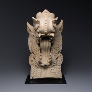A Chinese pottery dragon head architectural tile, Song/Jin — photo 3