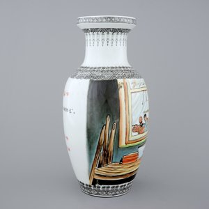 A Chinese PRC Cultural Revolution subject porcelain vase, 20th C. — photo 3