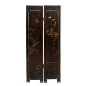 A Chinese precious-stone-inset gilt-lacquered four-panel 'Ba Jun Tu 八骏图' folding screen, 20th C. — foto 8