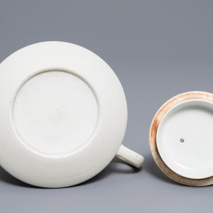 A Chinese qianjiang cai biscuit teapot and cover, dated 1894 — 照片 7